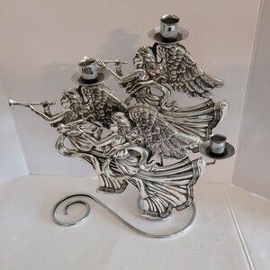 Silver plated Angel candle bra candle holder home decor decoration Christmas
